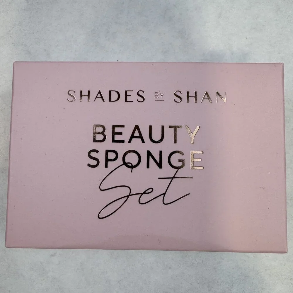 Shades By Shan Beauty Sponge Set of 2 Pro-Level Makeup Latex-Free Soft NEW